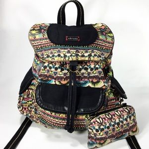 Sakroots Natural One World Elephant Backpack